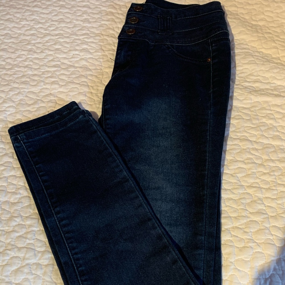 Jeans button up jegging